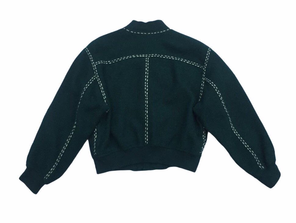 Issey Miyake ISSEY MIYAKE WOOL BOMBER JACKET Size US M / EU 48-50 / 2 - 6 Thumbnail