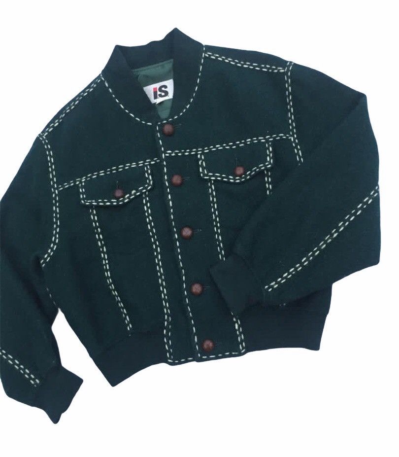 Issey Miyake ISSEY MIYAKE WOOL BOMBER JACKET Size US M / EU 48-50 / 2 - 5 Thumbnail