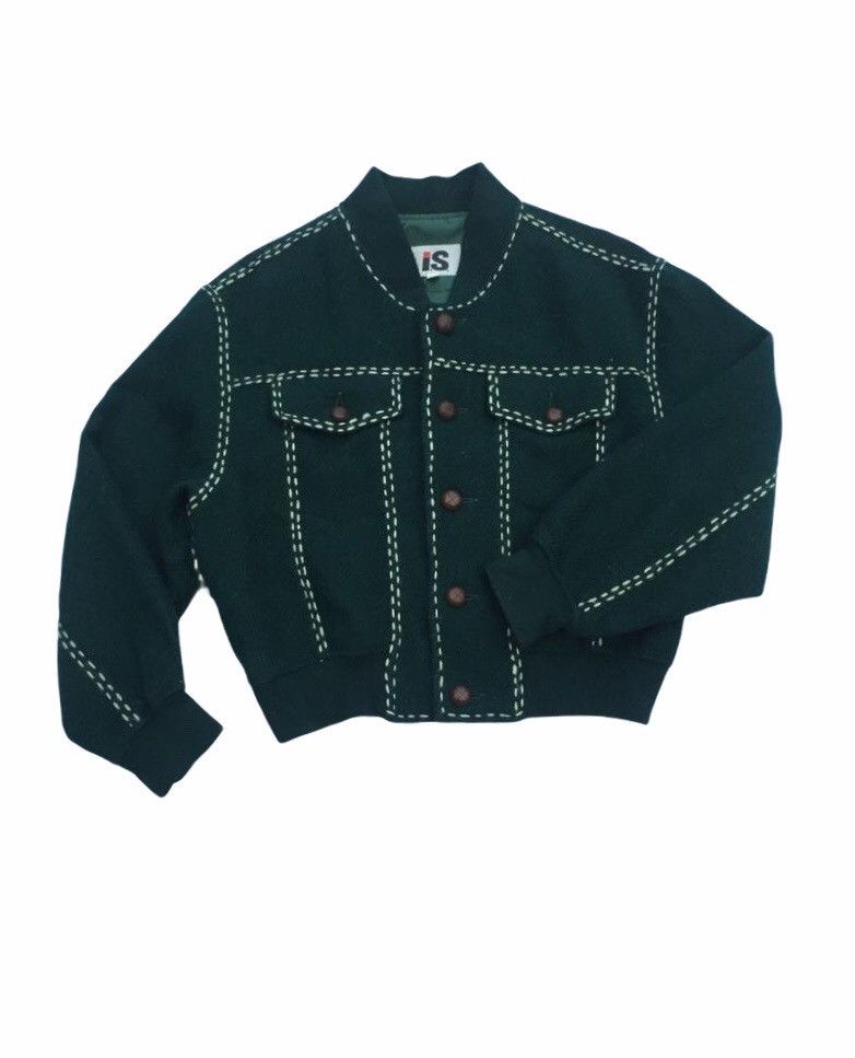 Issey Miyake ISSEY MIYAKE WOOL BOMBER JACKET Size US M / EU 48-50 / 2 - 2 Thumbnail