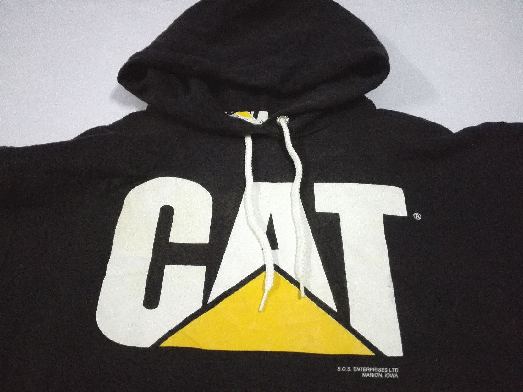 Caterpillar × Vintage Rare VINTAGE 90s CATERPILLAR 50/50 HOODIE Size US M / EU 48-50 / 2 - 2 Thumbnail