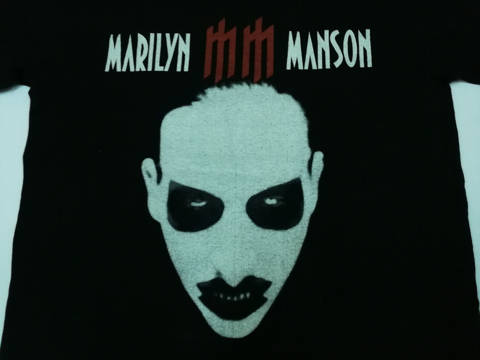 Band Tees MARILYN MANSON MM Tee Vintage Y2k Promo Concert Rock Gothic Size US S / EU 44-46 / 1 - 3 Thumbnail