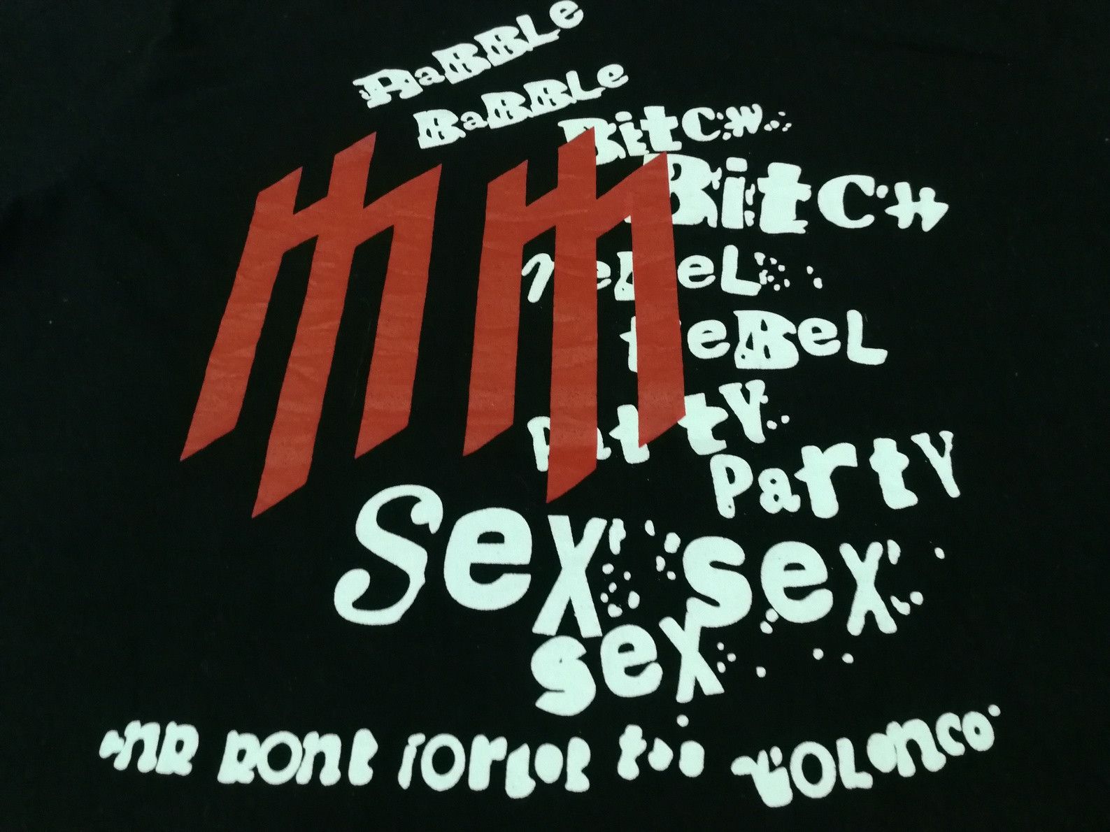 Band Tees MARILYN MANSON MM Tee Vintage Y2k Promo Concert Rock Gothic Size US S / EU 44-46 / 1 - 4 Thumbnail