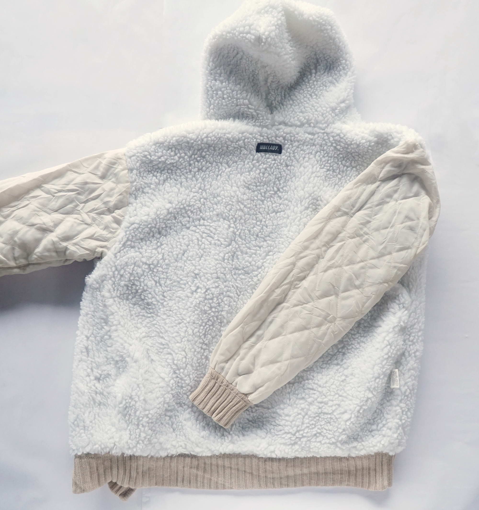 Japanese Brand WALLABY Sherpa Lined Zip Up Hooded Knit Sweater Size US M / EU 48-50 / 2 - 7 Thumbnail