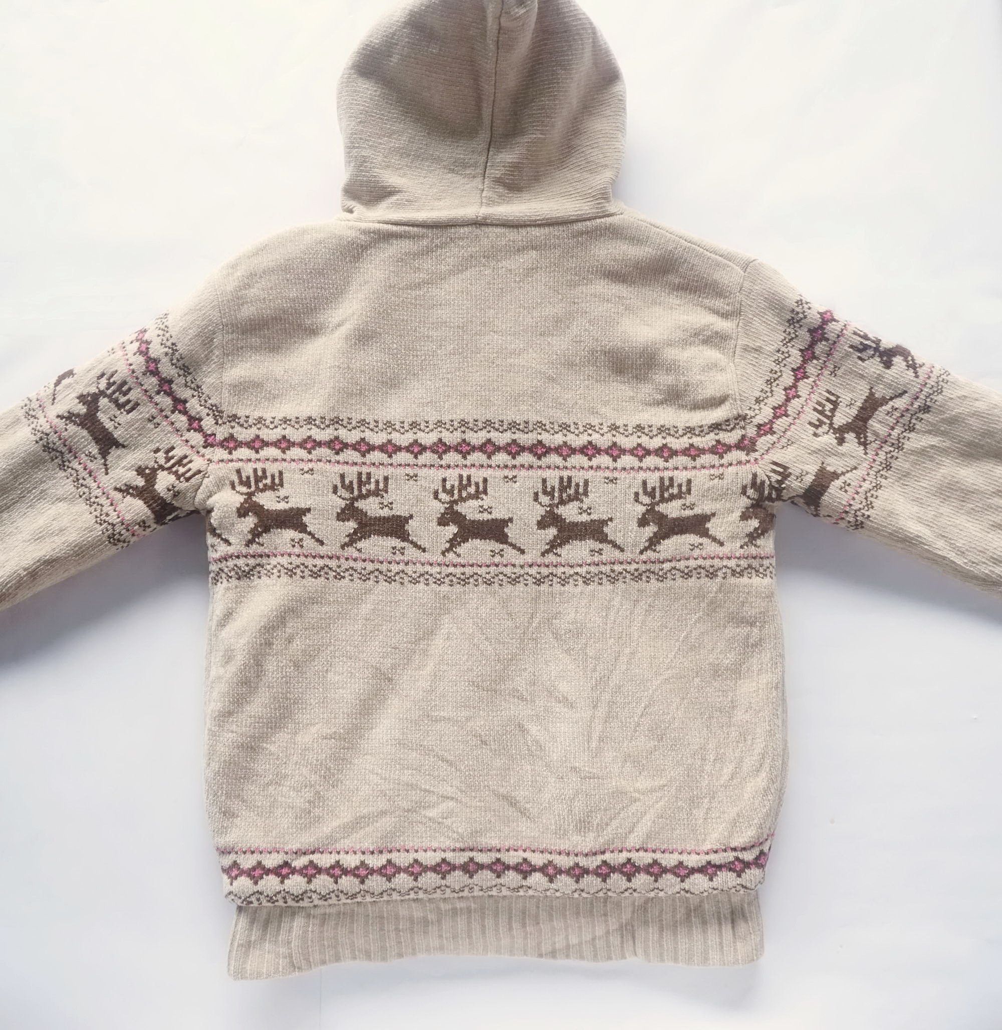Japanese Brand WALLABY Sherpa Lined Zip Up Hooded Knit Sweater Size US M / EU 48-50 / 2 - 3 Thumbnail