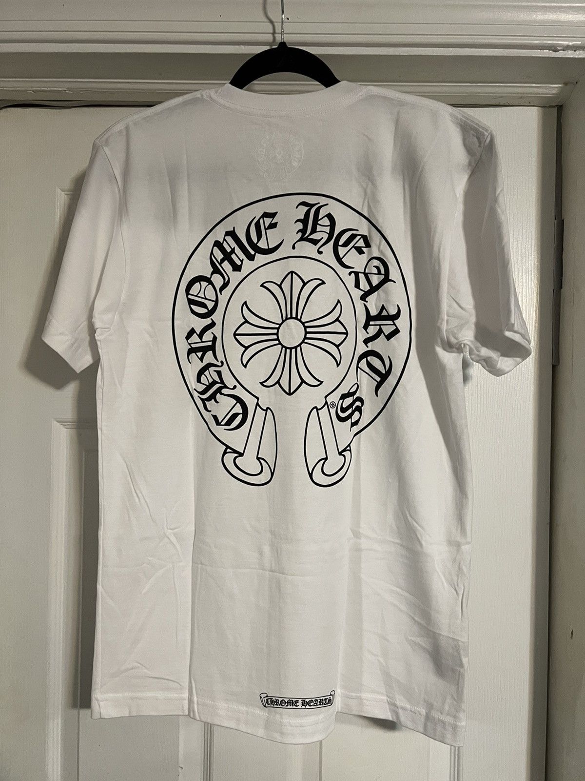 Chrome Hearts Chrome Hearts Horseshoe Logo Pocket TShirt White Medium