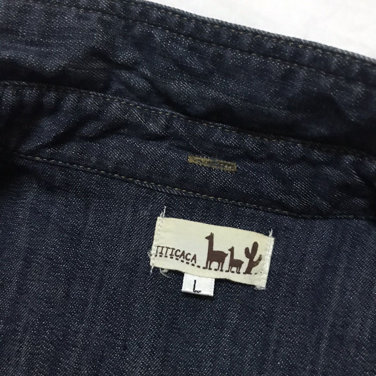 Japan Blue × Japanese Brand × Native Titicaca Double Chest Pocket Light Denim Shirt Size US L / EU 52-54 / 3 - 7 Thumbnail