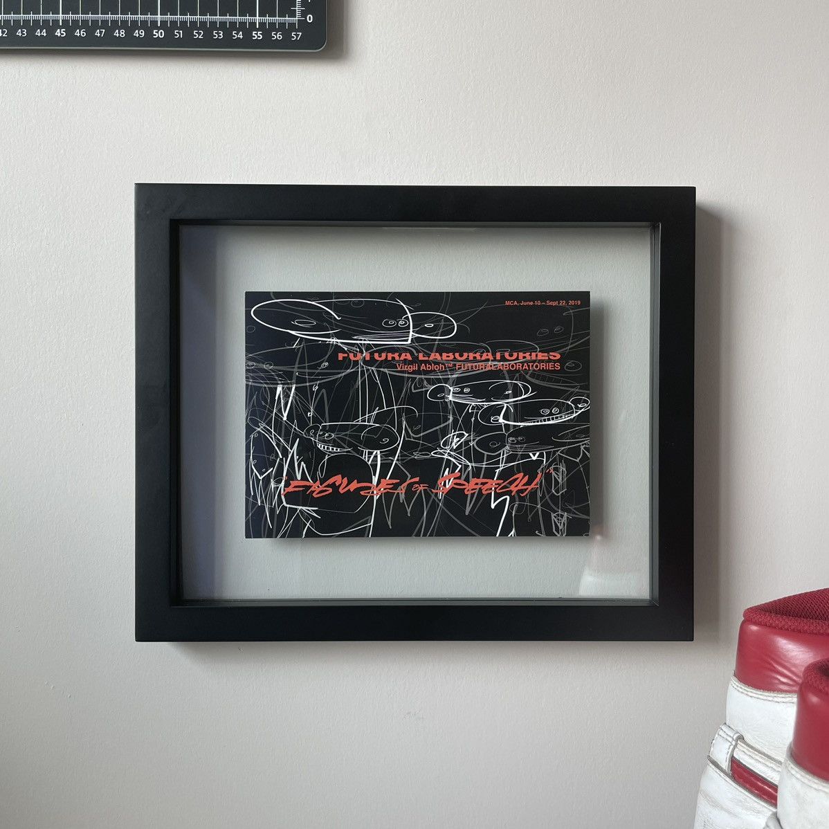image of Virgil Abloh X Futura Black Fos Poster, Men's