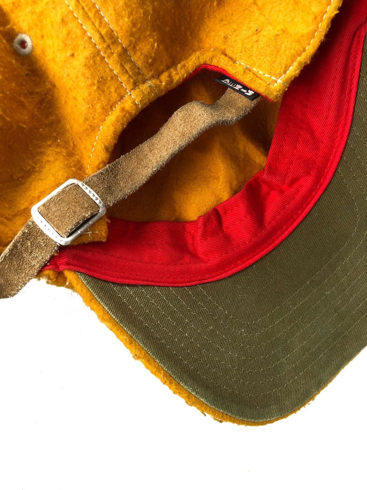 Other RARE🔥Denim & Dungaree 🇯🇵 Royal Yellow Leather Strap Cap Size ONE SIZE - 6 Thumbnail