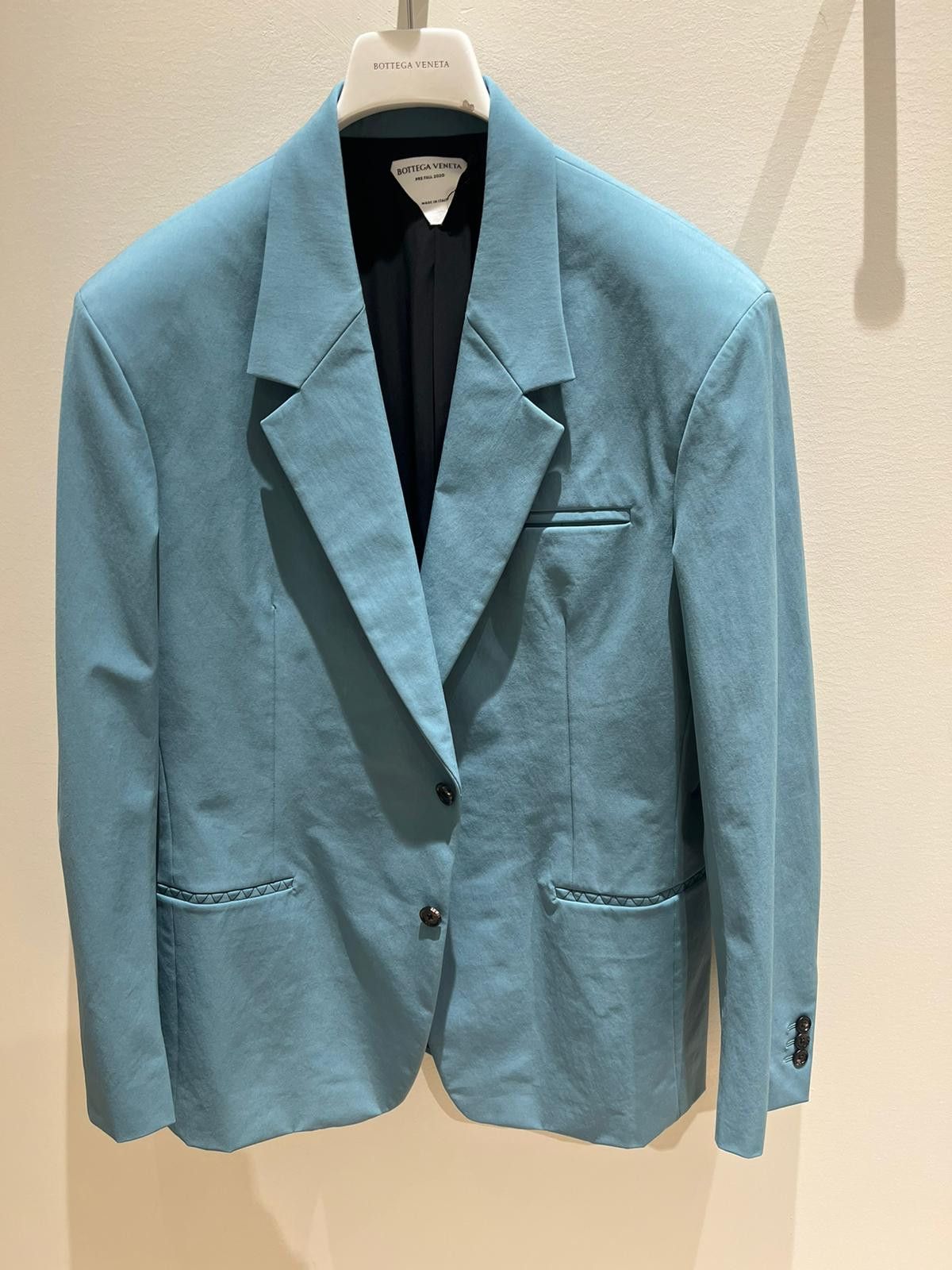 Bottega Veneta Blazer Stretch Nylon Canvas Jacket in Strom Size US M / EU 48-50 / 2 - 4 Thumbnail