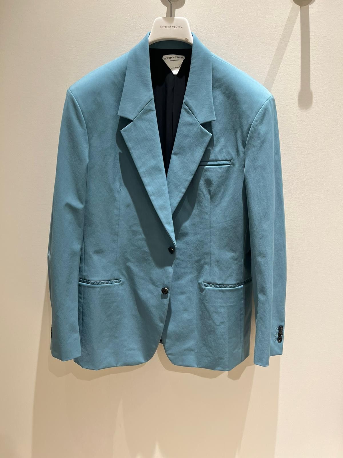 Bottega Veneta Blazer Stretch Nylon Canvas Jacket in Strom Size US M / EU 48-50 / 2 - 2 Thumbnail