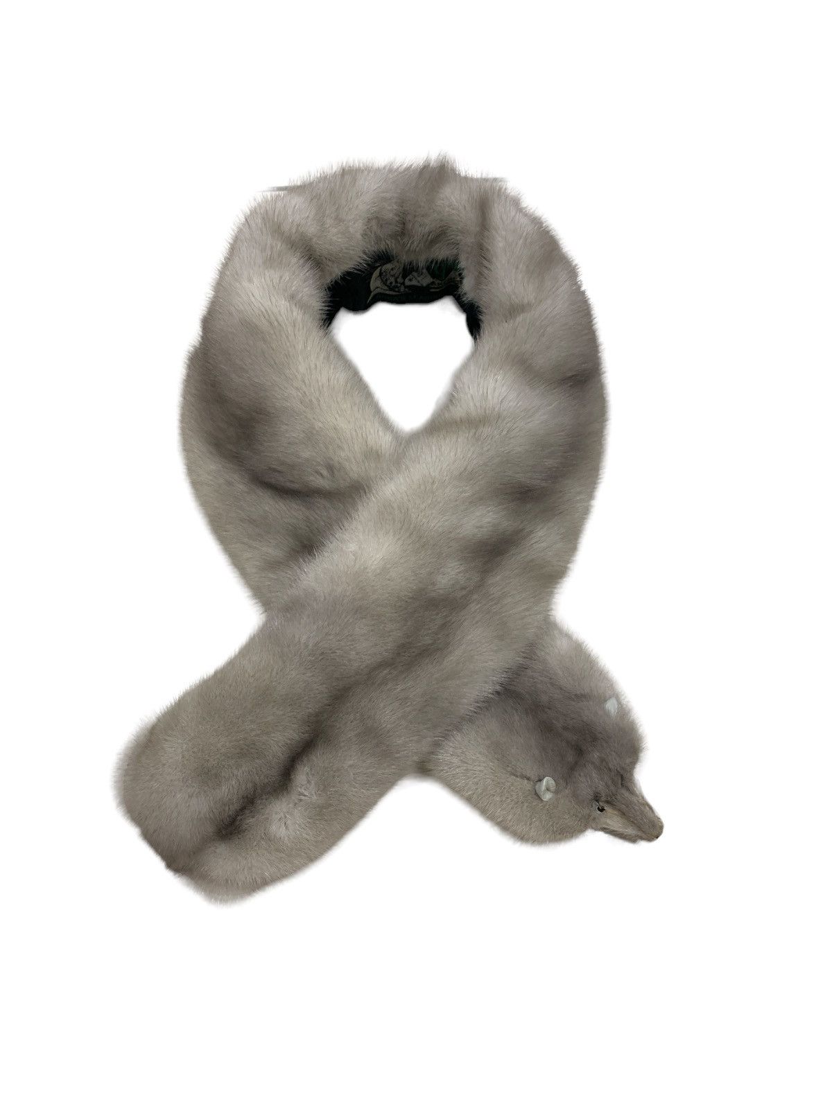 Vintage VINTAGE DAVID GREEN FOX FUR COLLAR NECK SCARF Size ONE SIZE - 1 Thumbnail