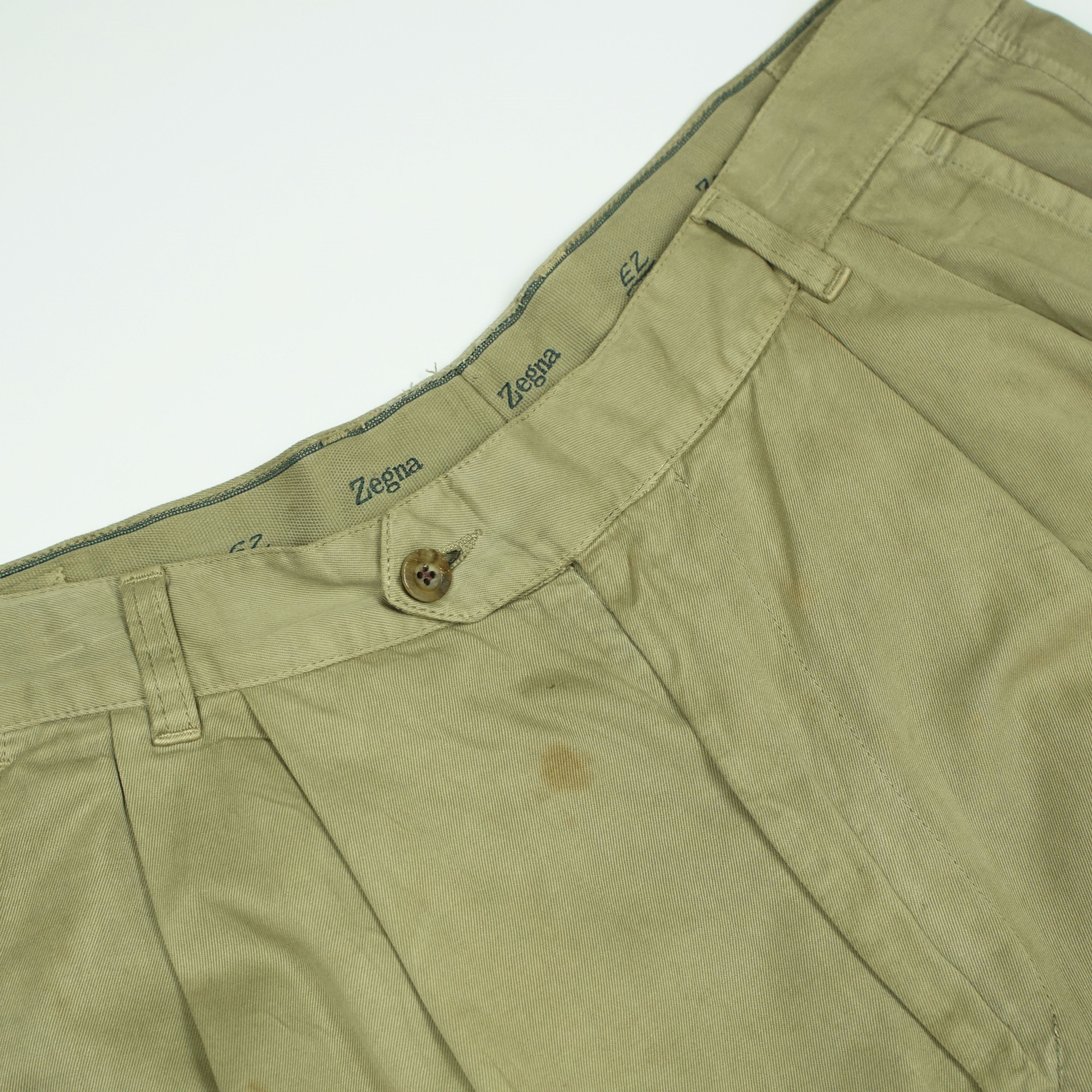 Ermenegildo Zegna *NoTariff Ermenegildo Zegna Khaki Pants Size US 34 / EU 50 - 10 Thumbnail