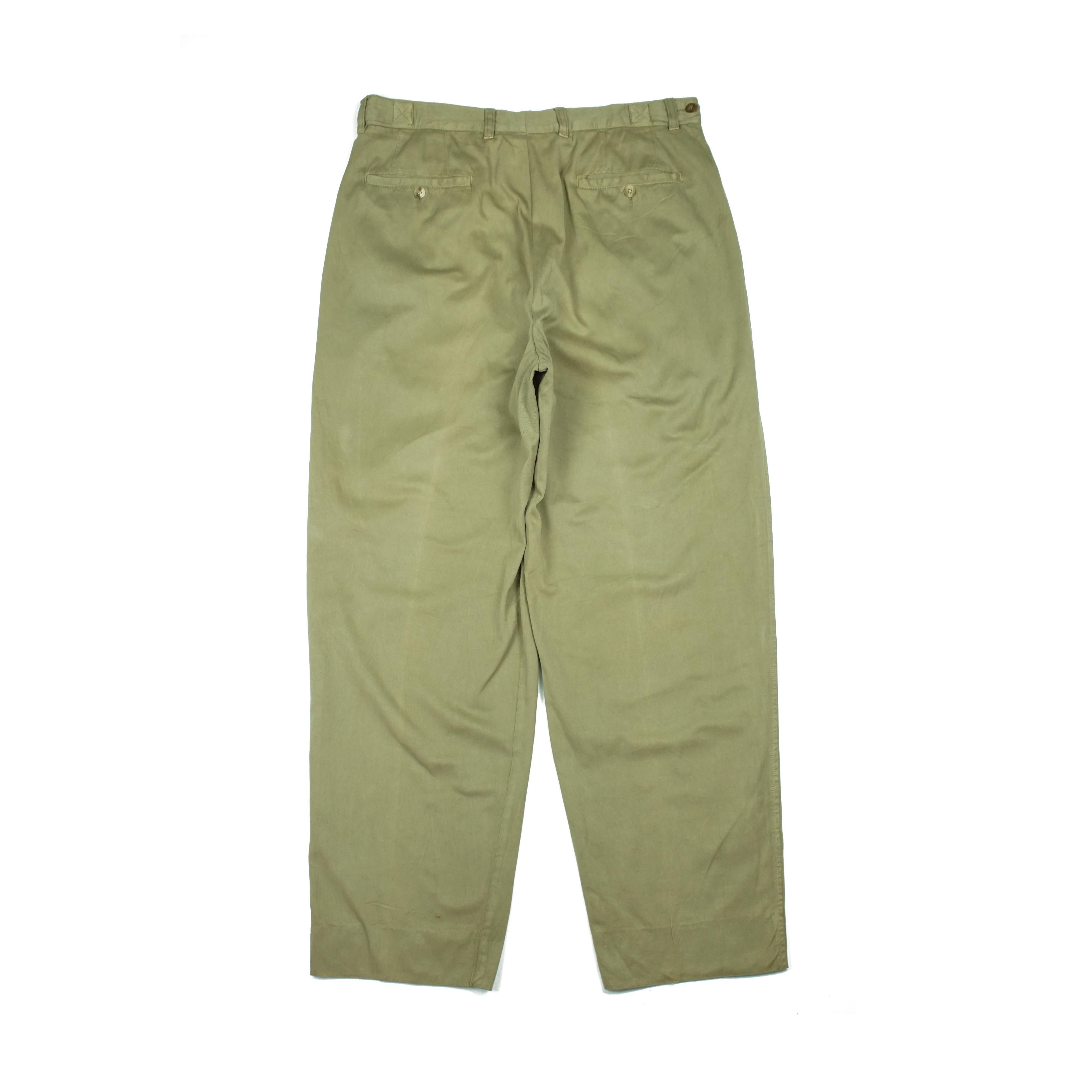 Ermenegildo Zegna *NoTariff Ermenegildo Zegna Khaki Pants Size US 34 / EU 50 - 4 Thumbnail