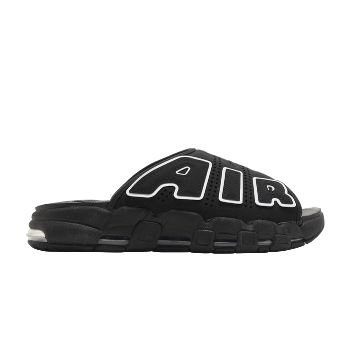 Nike Air More Uptempo Slide ‘Black - Black Sole’ | Grailed
