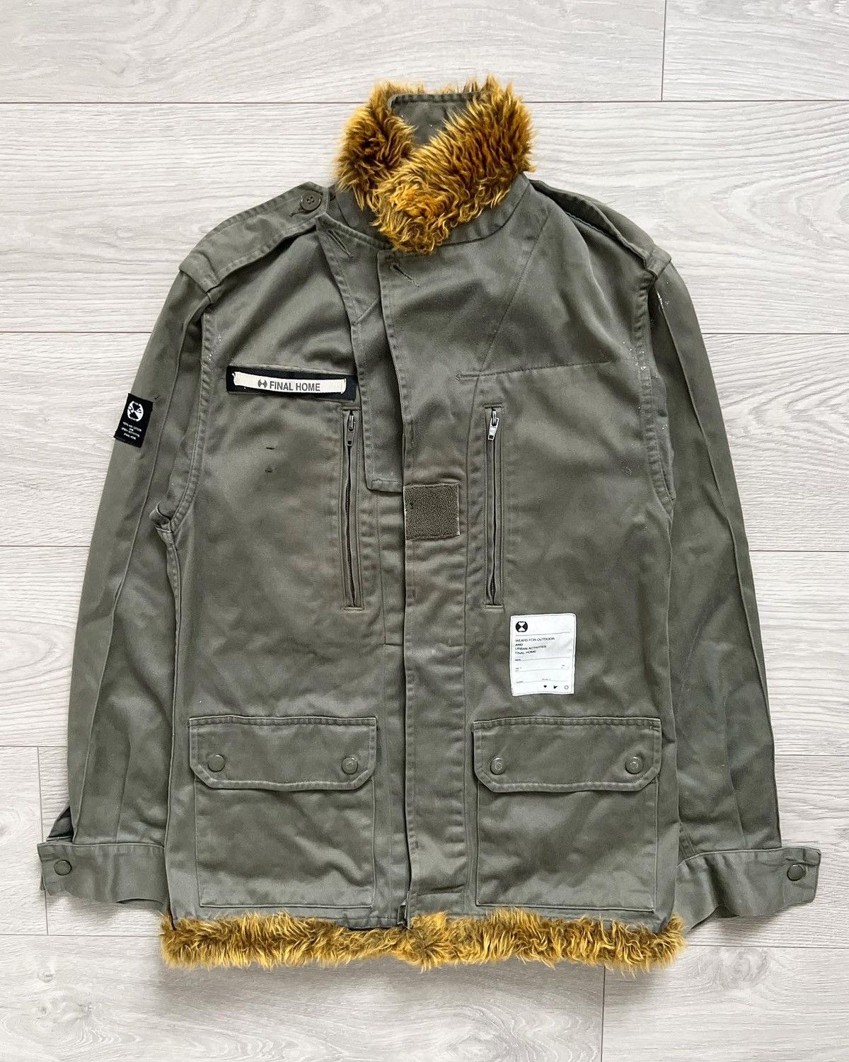 Final Home Final Home Vintage Reconstructed French Military Jacket Size US XS / EU 42 / 0 - 2 Thumbnail