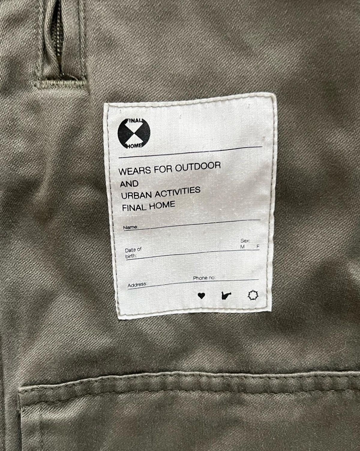 Final Home Final Home Vintage Reconstructed French Military Jacket Size US XS / EU 42 / 0 - 10 Thumbnail