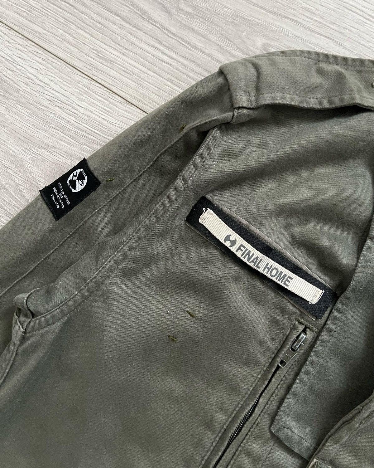 Final Home Final Home Vintage Reconstructed French Military Jacket Size US XS / EU 42 / 0 - 8 Thumbnail