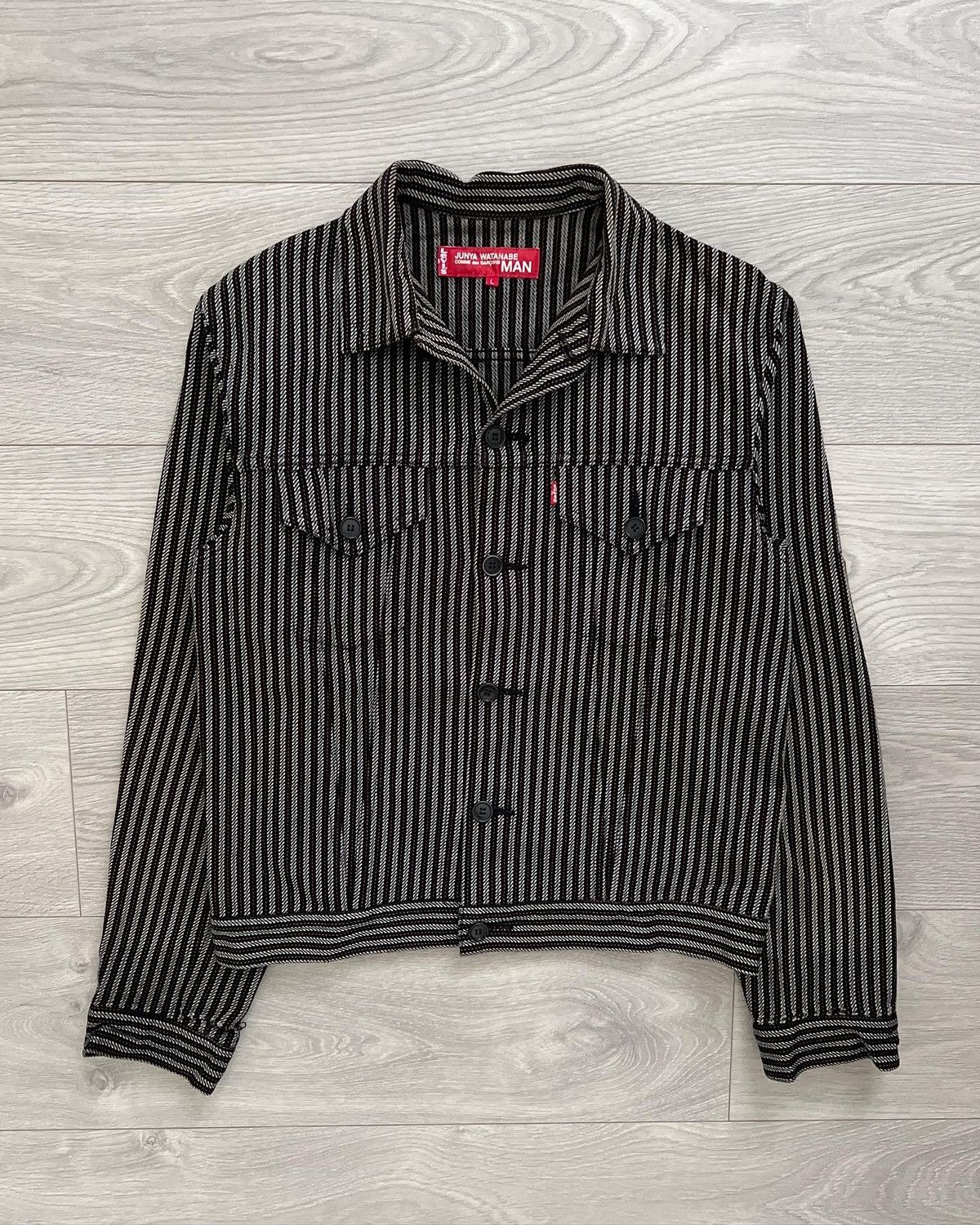 Comme des Garcons Junya Watanabe x Levi’s AW2001 Textured Trucker Jacket Size US S / EU 44-46 / 1 - 2 Thumbnail