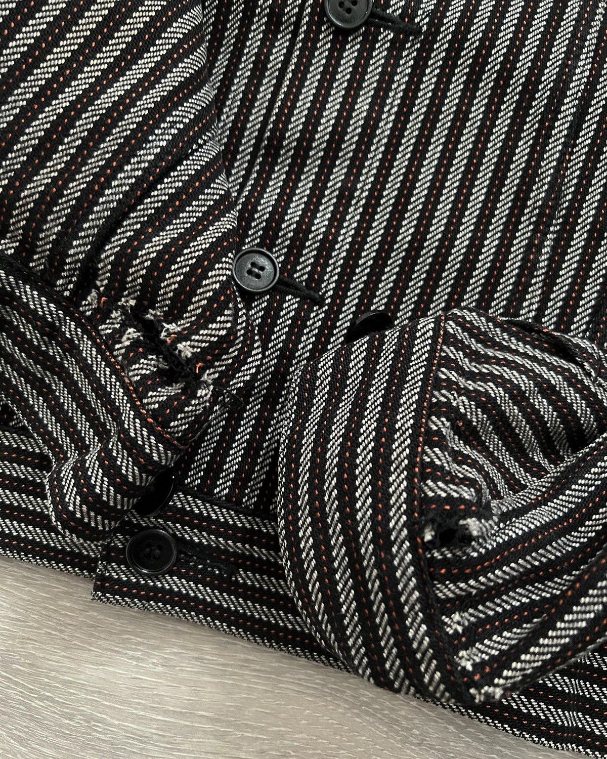 Comme des Garcons Junya Watanabe x Levi’s AW2001 Textured Trucker Jacket Size US S / EU 44-46 / 1 - 8 Thumbnail
