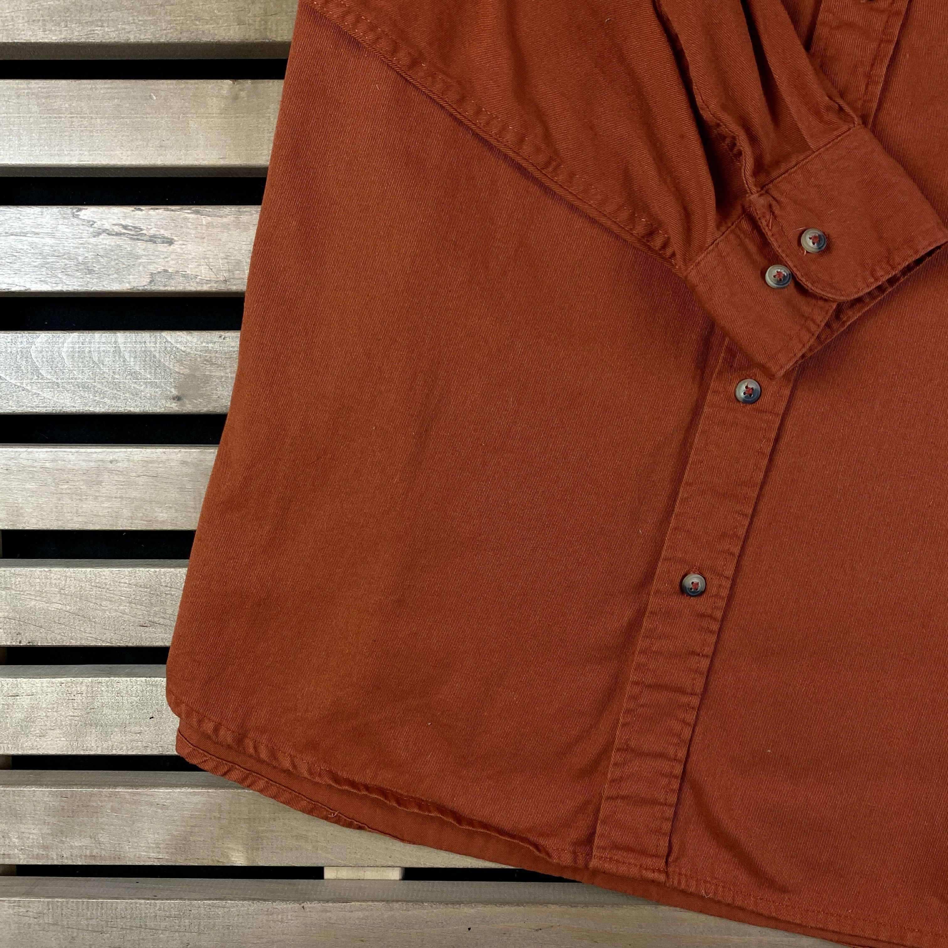 Vintage × Wrangler Mens Vintage Long Sleeve Shirts Wrangler Size XL Cotton Size US XL / EU 56 / 4 - 2 Thumbnail