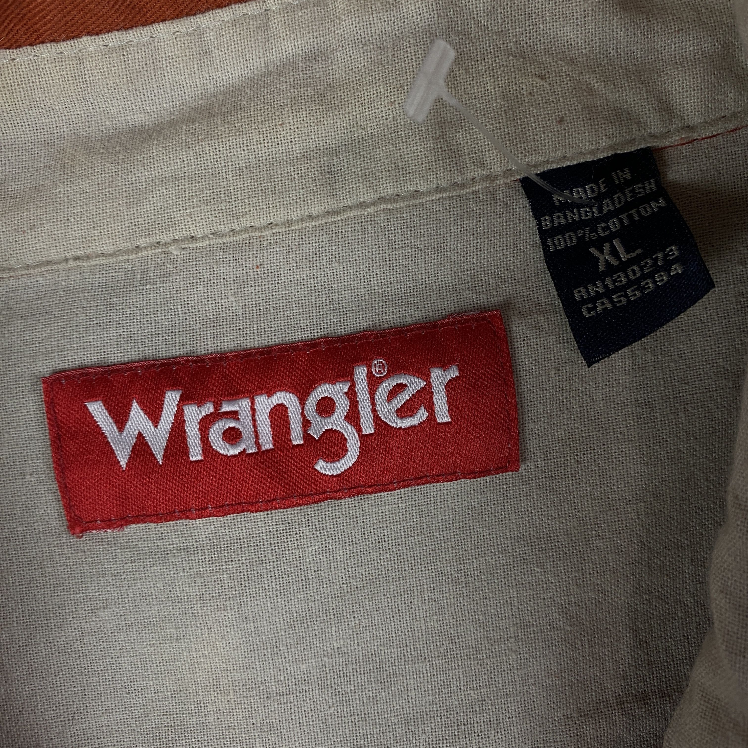Vintage × Wrangler Mens Vintage Long Sleeve Shirts Wrangler Size XL Cotton Size US XL / EU 56 / 4 - 4 Thumbnail