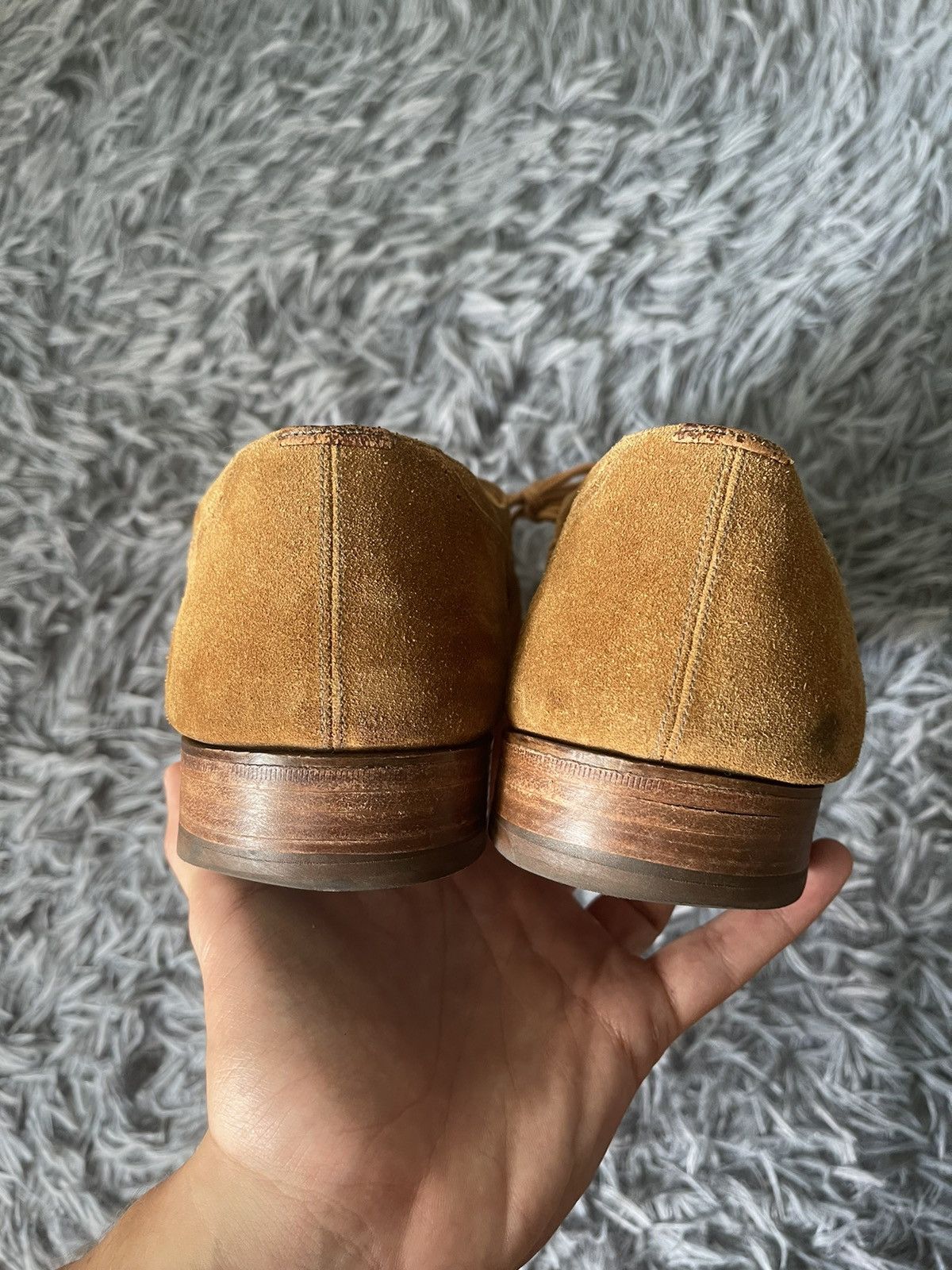 Grenson × Vintage Grenson 90s vintage suede + leather brogue Size US 11.5 / EU 44-45 - 9 Thumbnail