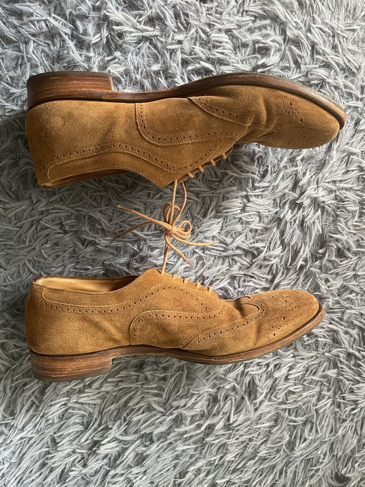 Grenson × Vintage Grenson 90s vintage suede + leather brogue Size US 11.5 / EU 44-45 - 4 Thumbnail