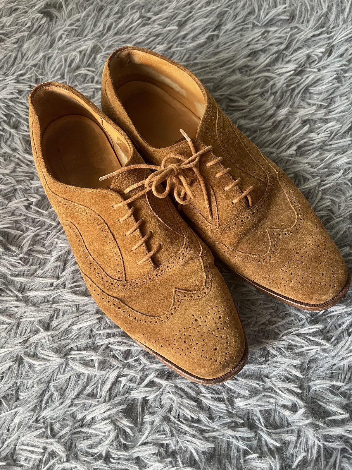 Grenson × Vintage Grenson 90s vintage suede + leather brogue Size US 11.5 / EU 44-45 - 2 Thumbnail