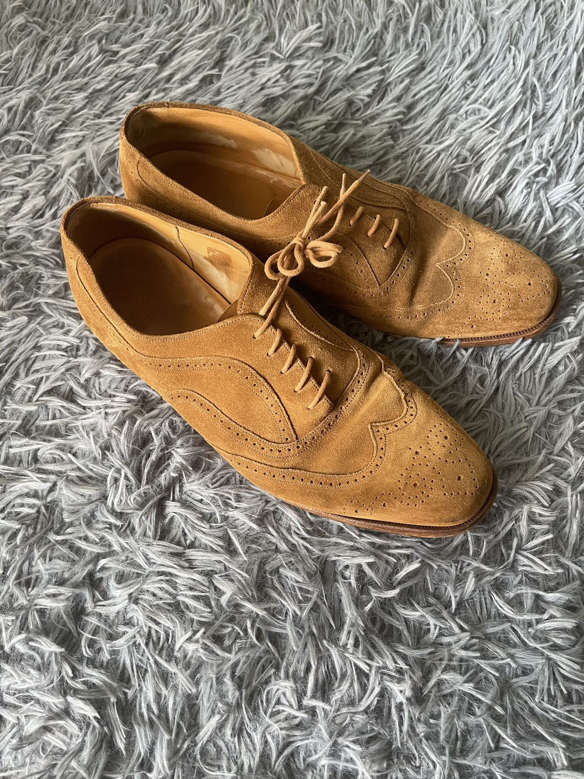 Grenson × Vintage Grenson 90s vintage suede + leather brogue Size US 11.5 / EU 44-45 - 8 Thumbnail
