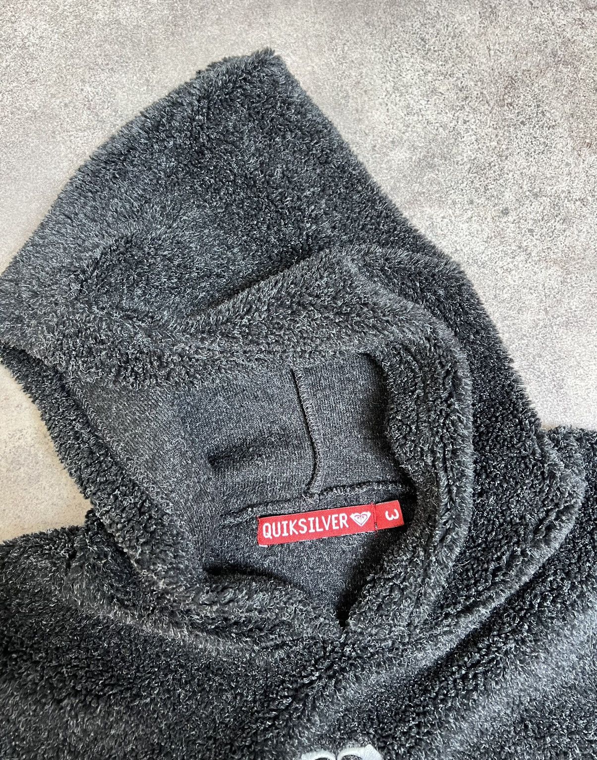 Quiksilver × Vintage Quiksilver vintage rare teddy fleece hoodie Size S / US 4 / IT 40 - 4 Thumbnail