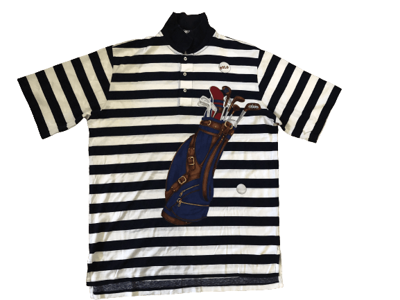 Image of Vintage Polo Ralph Laurent Golf Bag Polo Shirt Xl, Men's