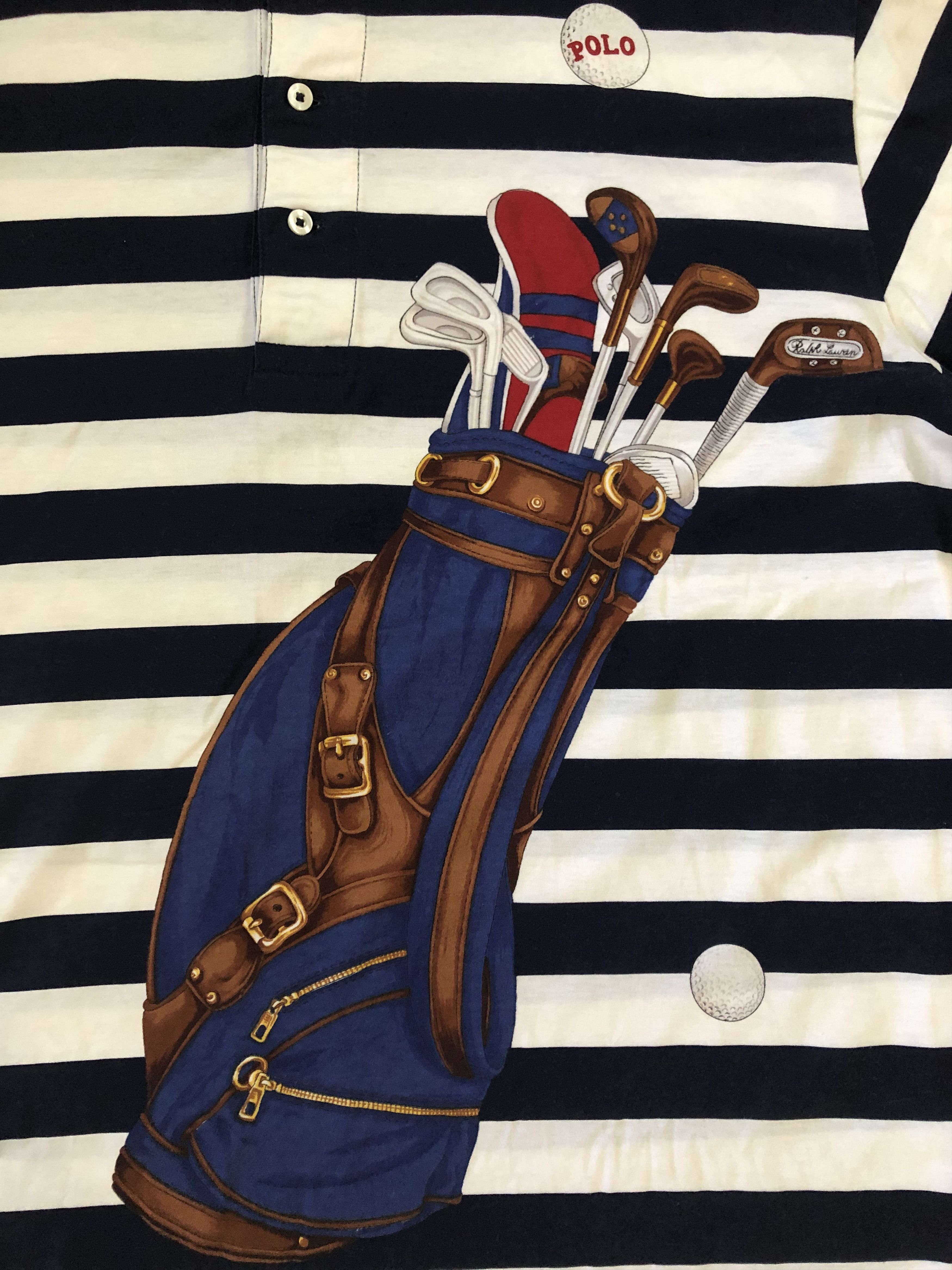 Polo Ralph Lauren Vintage Polo Ralph Lauren Golf Bag Polo Shirt XL Size US XL / EU 56 / 4 - 8 Thumbnail