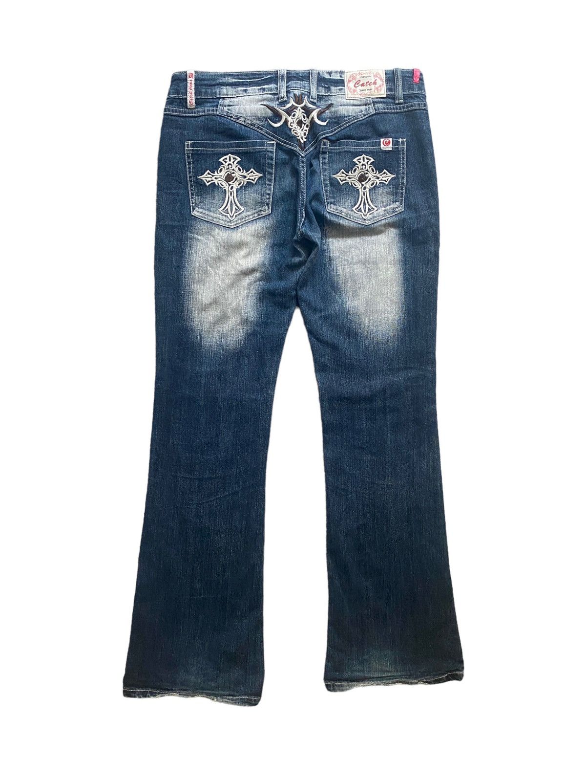Affliction Y2k avant garde catch flared jeans | Grailed