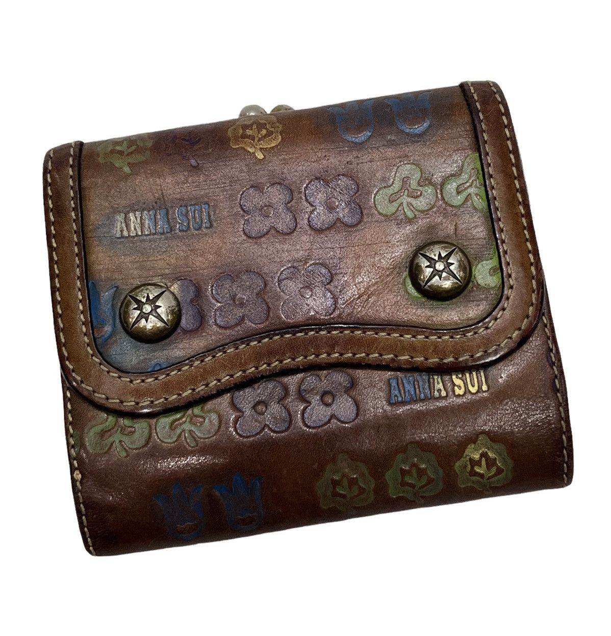 Anna Sui 💥VERY RARE🔥Amazing 90’s ANNA SUI Wallet Purse Size ONE SIZE - 2 Thumbnail