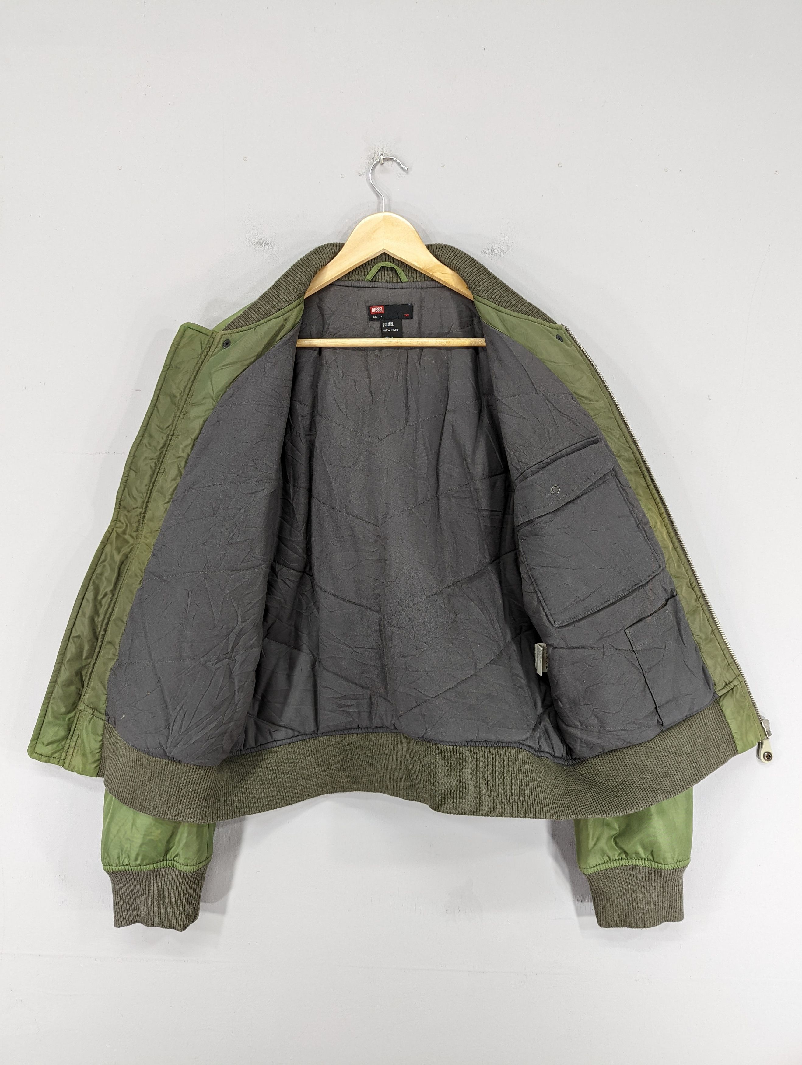 Diesel 💥RARE💥Diesel Distressed Military Bomber Style Jacket Size US M / EU 48-50 / 2 - 13 Thumbnail
