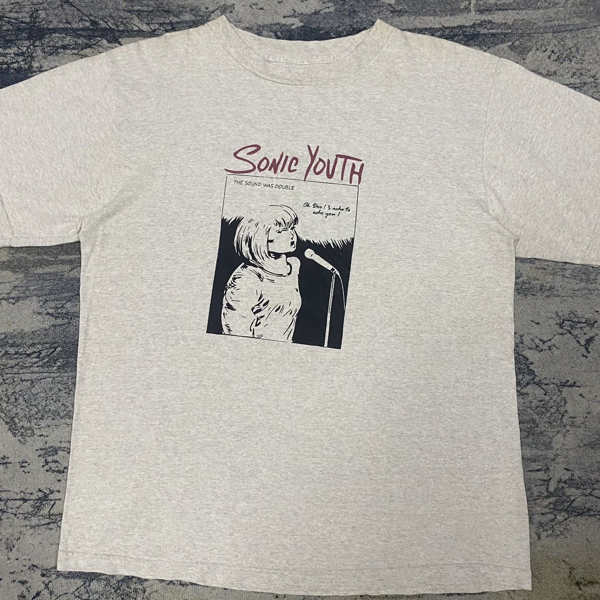 Band Tees × Vintage Vintage Y2K Sonic Youth Rock Band Tees Size US M / EU 48-50 / 2 - 2 Thumbnail