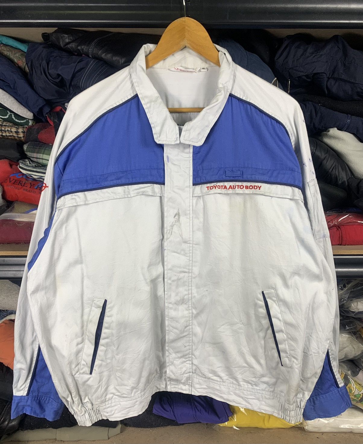 Japanese Brand Vintage 90's Japanese Brand Toyota Workwear Racing Jacket Size US XL / EU 56 / 4 - 1 Thumbnail