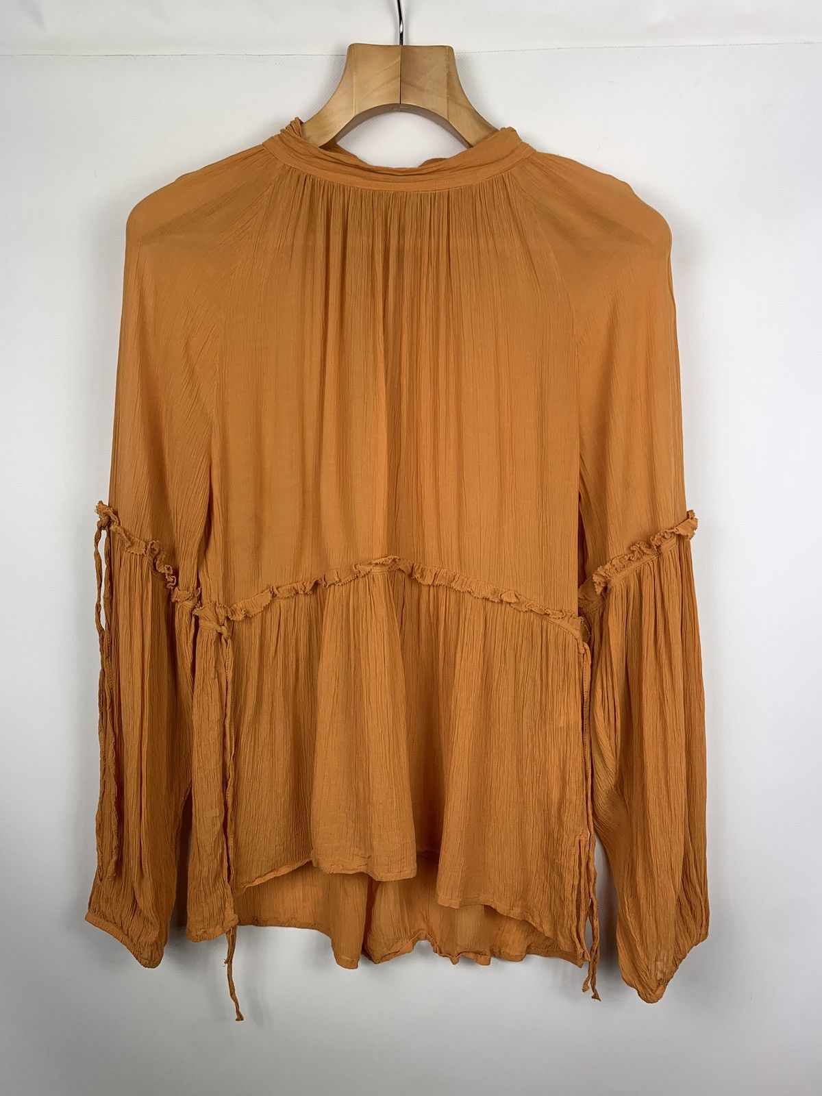 Allsaints Allsaints women’s Eimear long sleeve top blouse shirt Size S / US 4 / IT 40 - 2 Thumbnail
