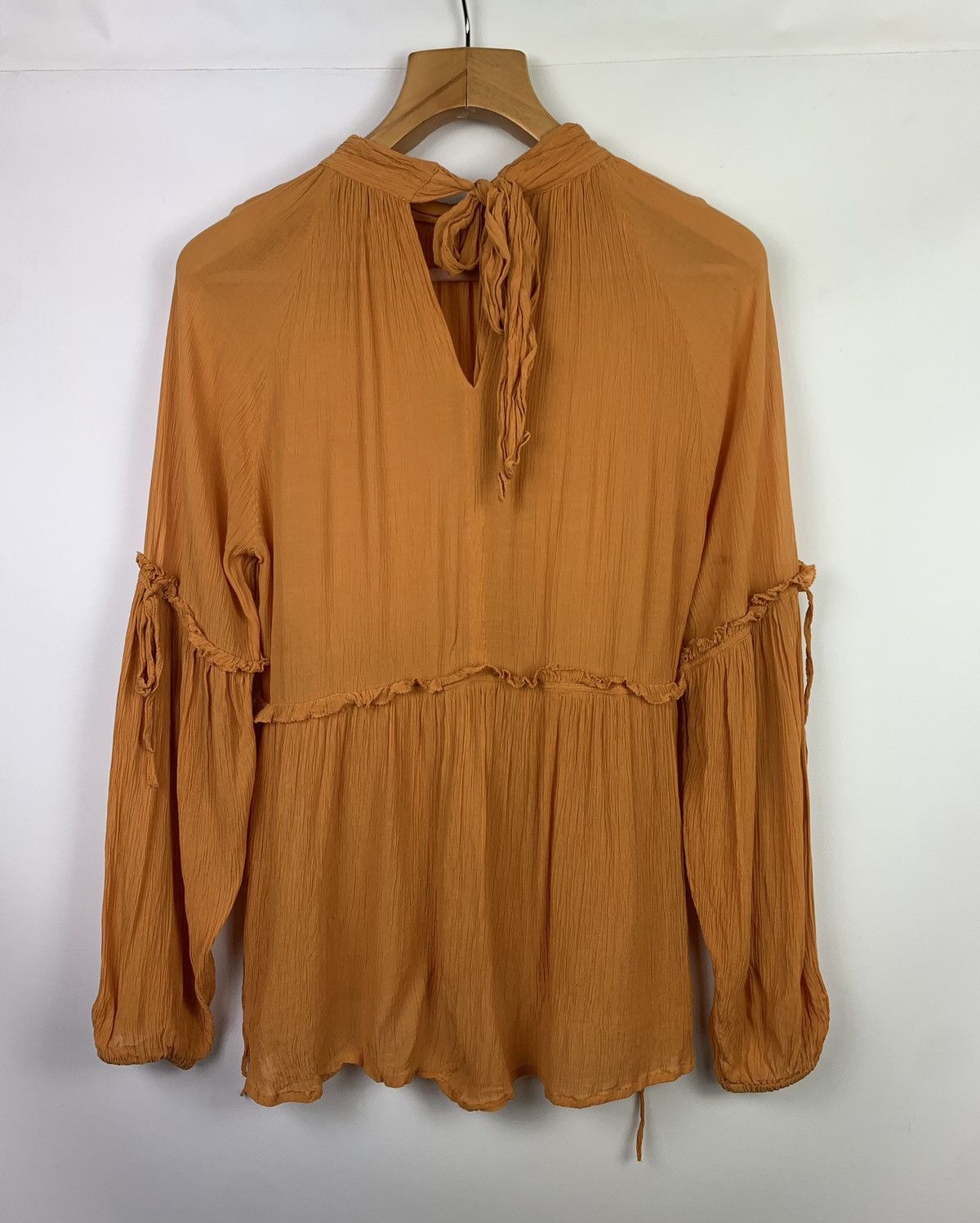 Allsaints Allsaints women’s Eimear long sleeve top blouse shirt Size S / US 4 / IT 40 - 5 Thumbnail