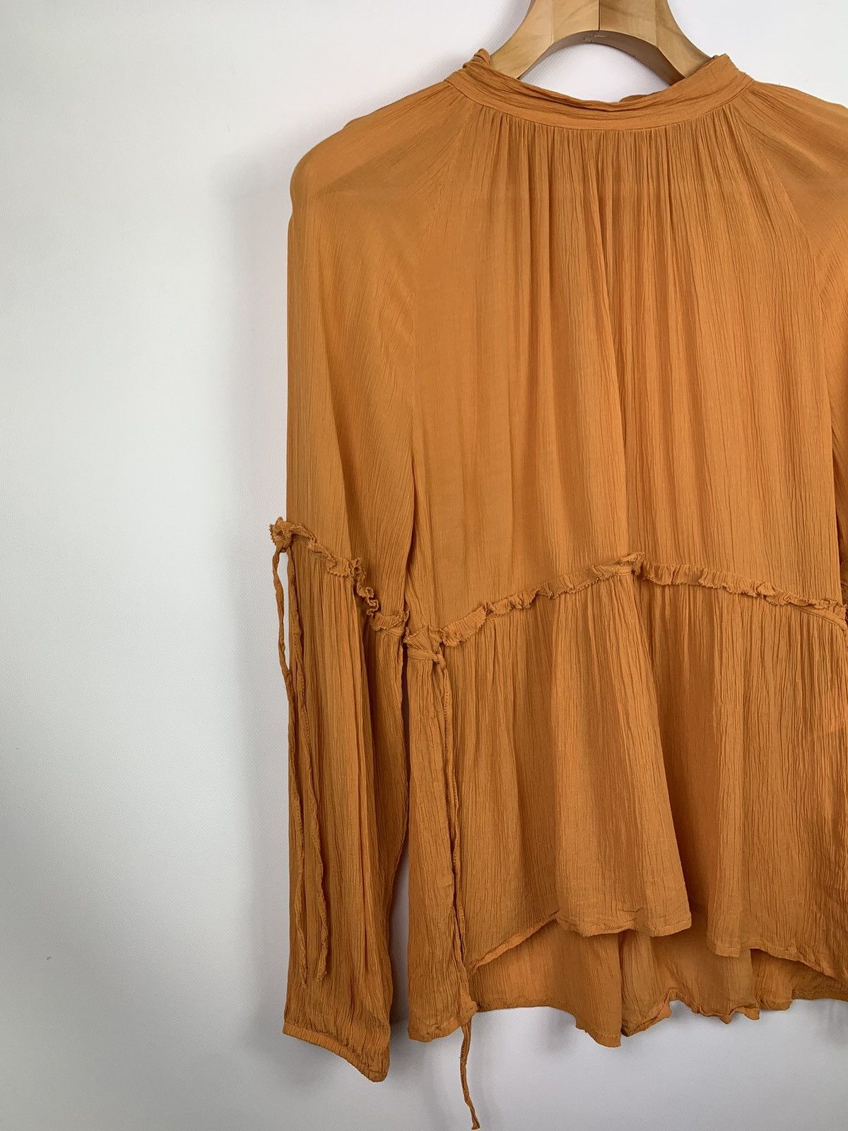Allsaints Allsaints women’s Eimear long sleeve top blouse shirt Size S / US 4 / IT 40 - 3 Thumbnail