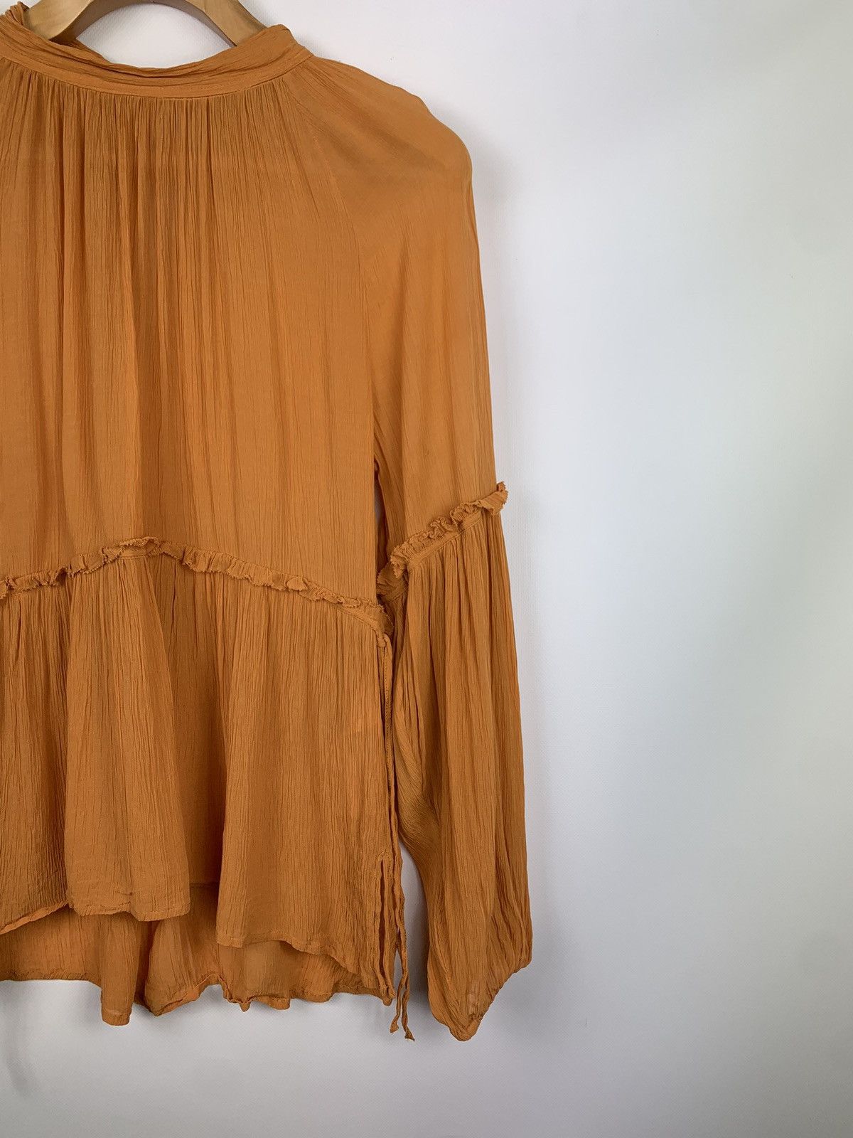 Allsaints Allsaints women’s Eimear long sleeve top blouse shirt Size S / US 4 / IT 40 - 4 Thumbnail