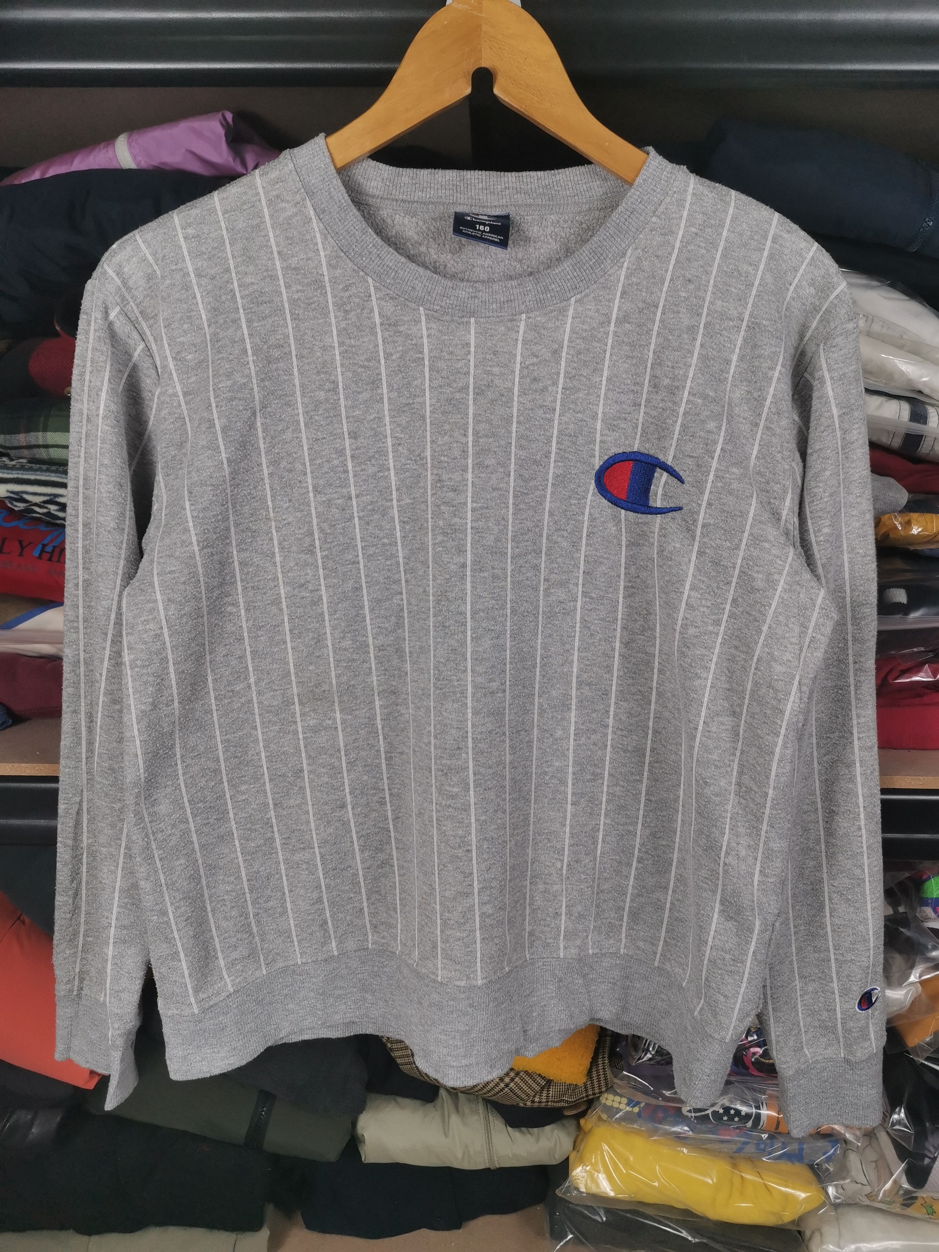 Champion Vintage Champion Stripes Sweatshirt Size US XXS / EU 40 - 1 Thumbnail