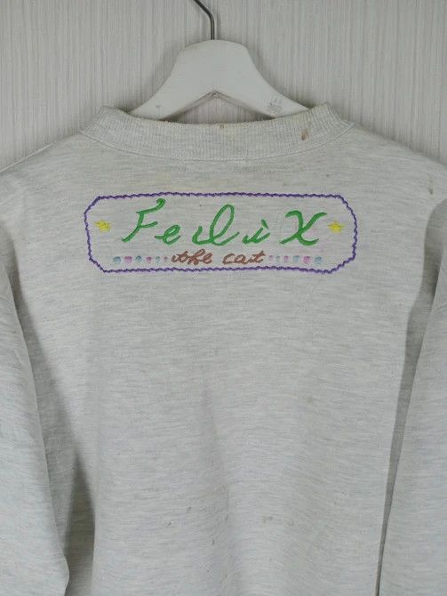 Cartoon Network Rare 1992 FELIX THE CAT Embroidered Big Logo Sweatshirt Size US M / EU 48-50 / 2 - 6 Thumbnail