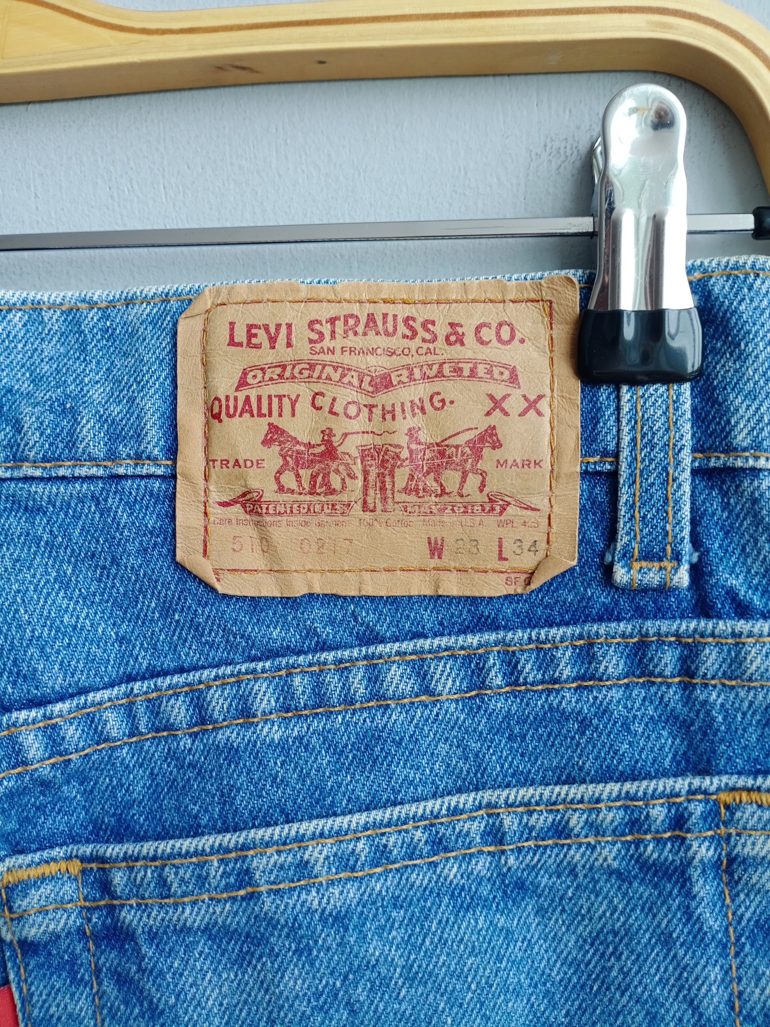 Levi's 💥RARE💥Vintage Levis 510 High Rise Medium Wash Jeans Size US 27 - 8 Thumbnail