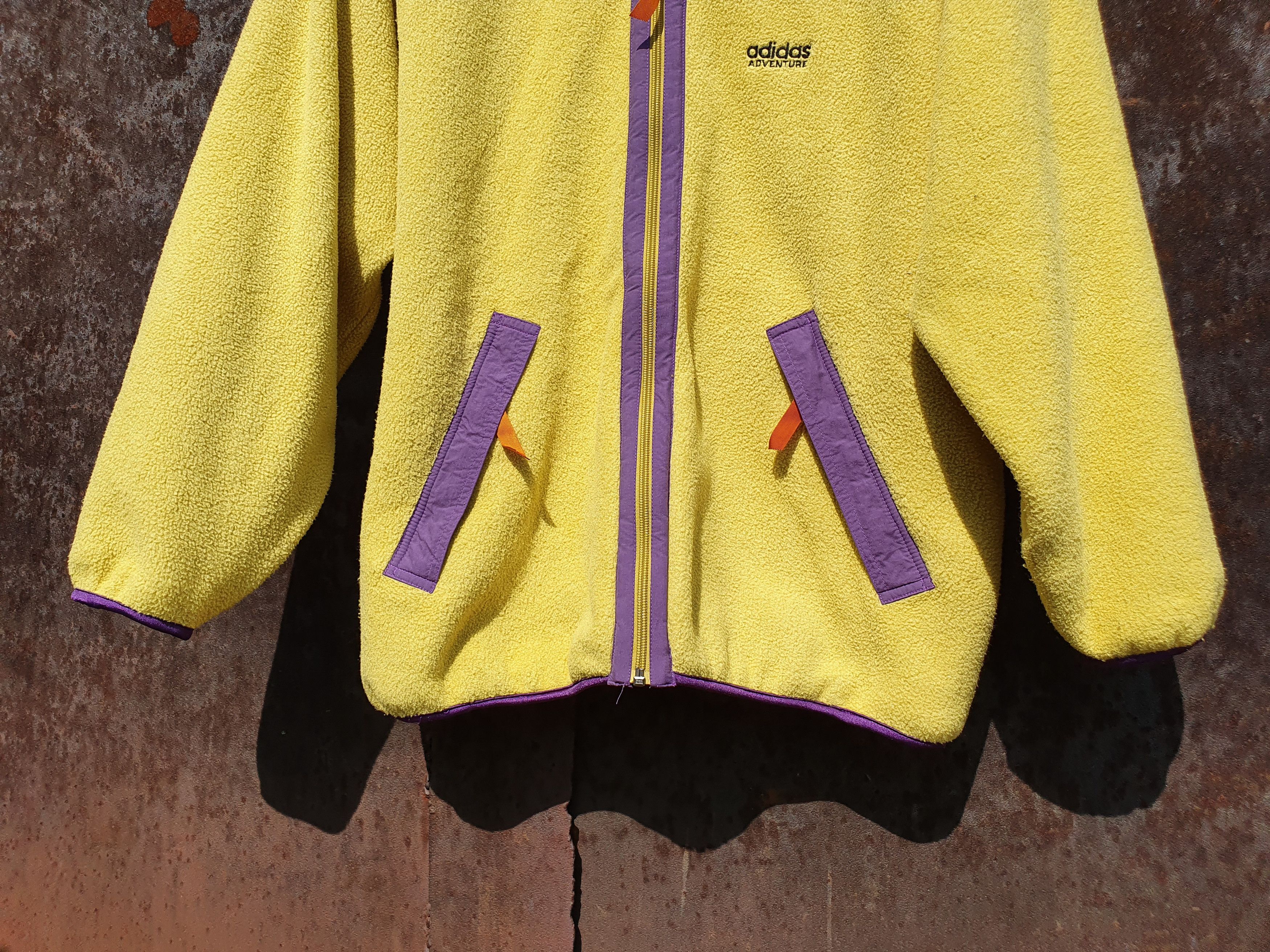 Adidas × Vintage 90s Rare Adidas Adventure fleece jacket PATAGONIA style Size US L / EU 52-54 / 3 - 4 Thumbnail