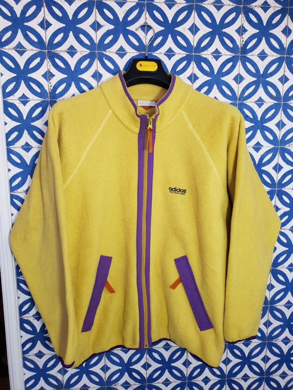 Adidas × Vintage 90s Rare Adidas Adventure fleece jacket PATAGONIA style Size US L / EU 52-54 / 3 - 12 Thumbnail