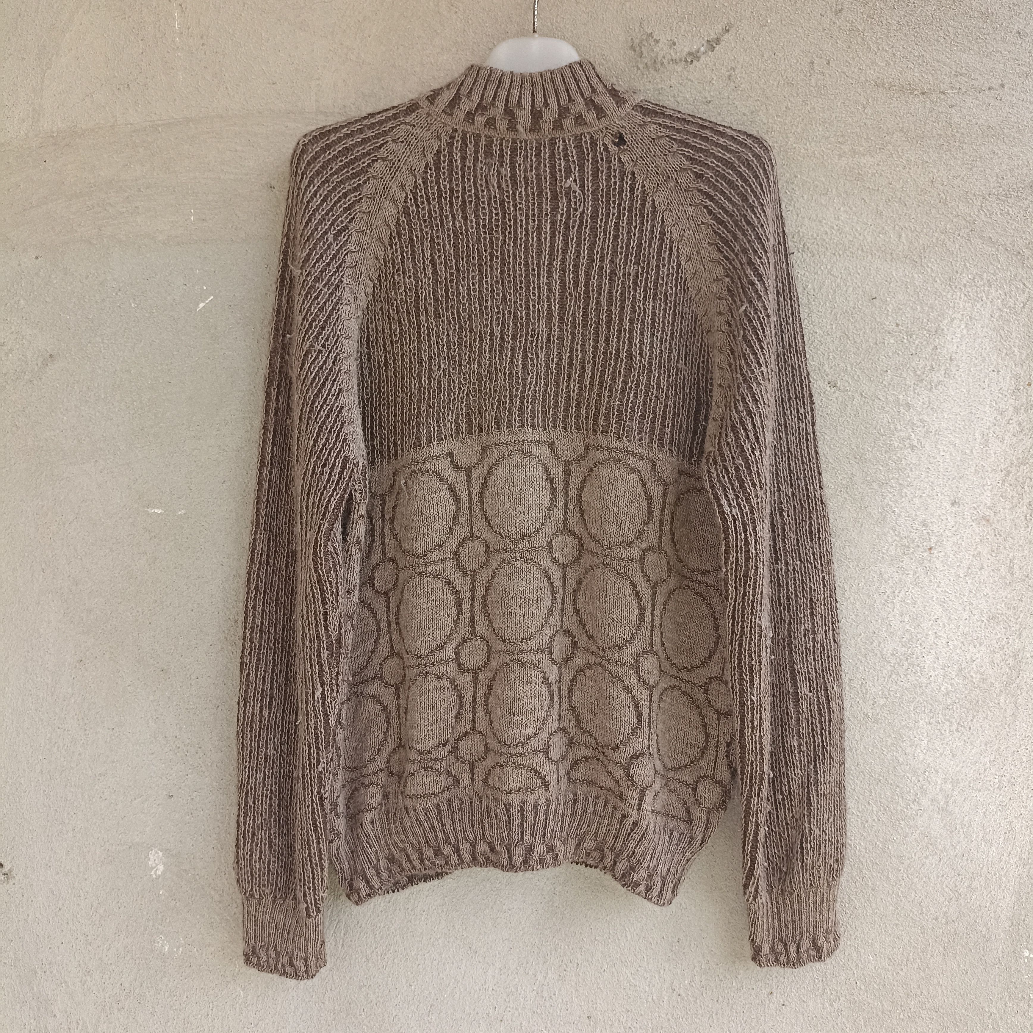 Designer × Homespun Knitwear Sol Baby Alpaca Mohair Zipper Knitwear Sweater Size US L / EU 52-54 / 3 - 13 Thumbnail