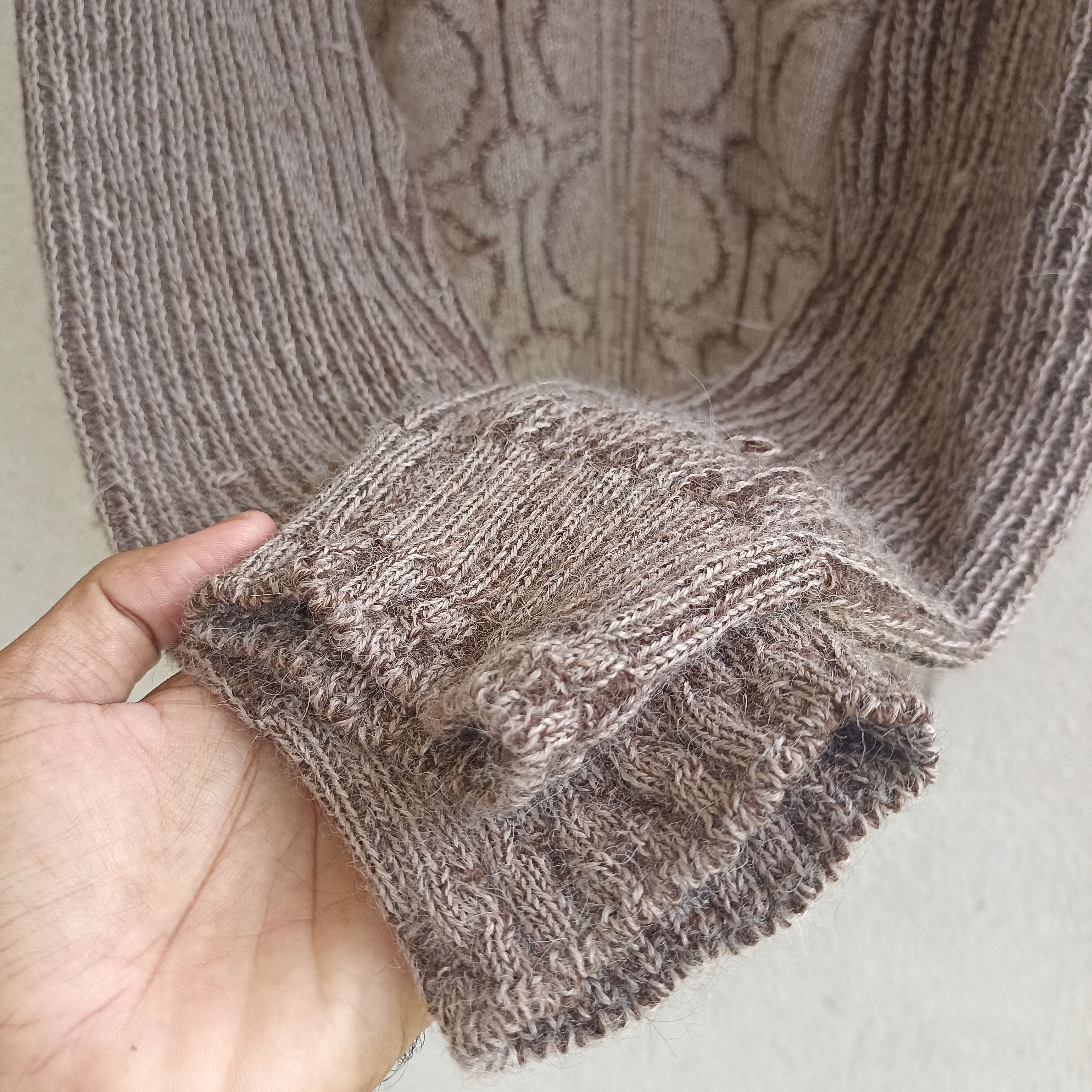 Designer × Homespun Knitwear Sol Baby Alpaca Mohair Zipper Knitwear Sweater Size US L / EU 52-54 / 3 - 9 Thumbnail