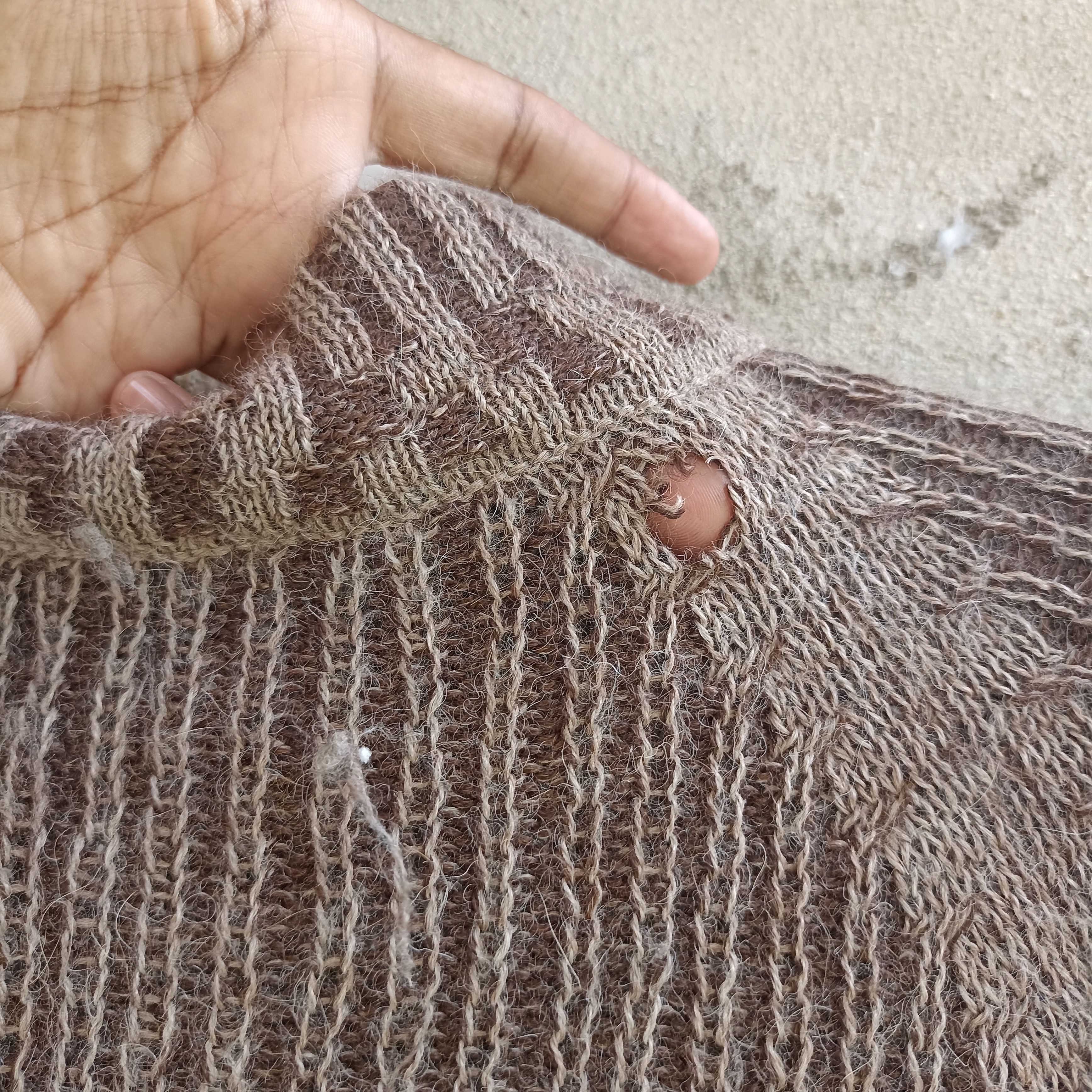 Designer × Homespun Knitwear Sol Baby Alpaca Mohair Zipper Knitwear Sweater Size US L / EU 52-54 / 3 - 16 Thumbnail