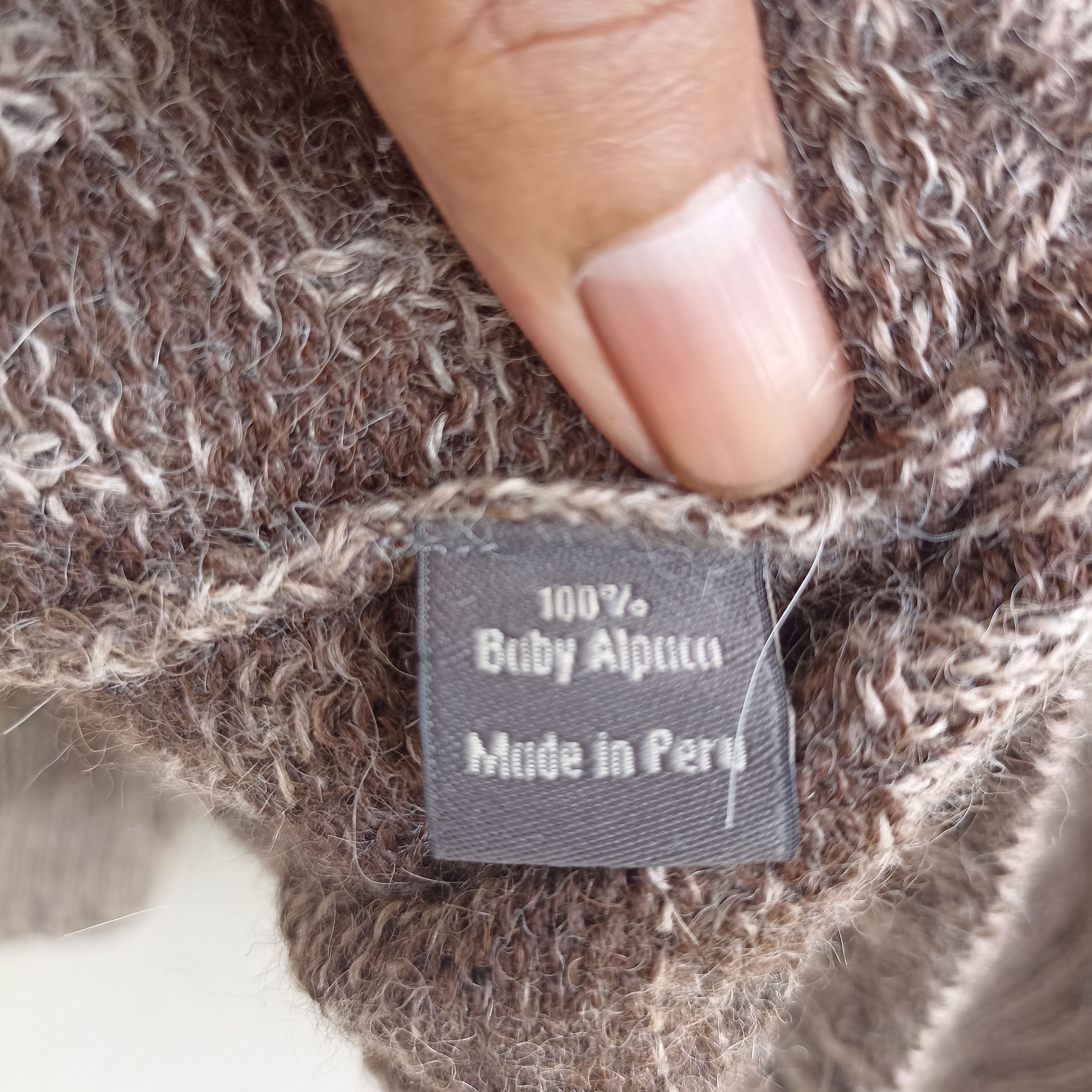 Designer × Homespun Knitwear Sol Baby Alpaca Mohair Zipper Knitwear Sweater Size US L / EU 52-54 / 3 - 18 Thumbnail